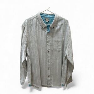 Carbon 2 Cobalt long-sleeve button-down shirt geometric pattern size XL men’s